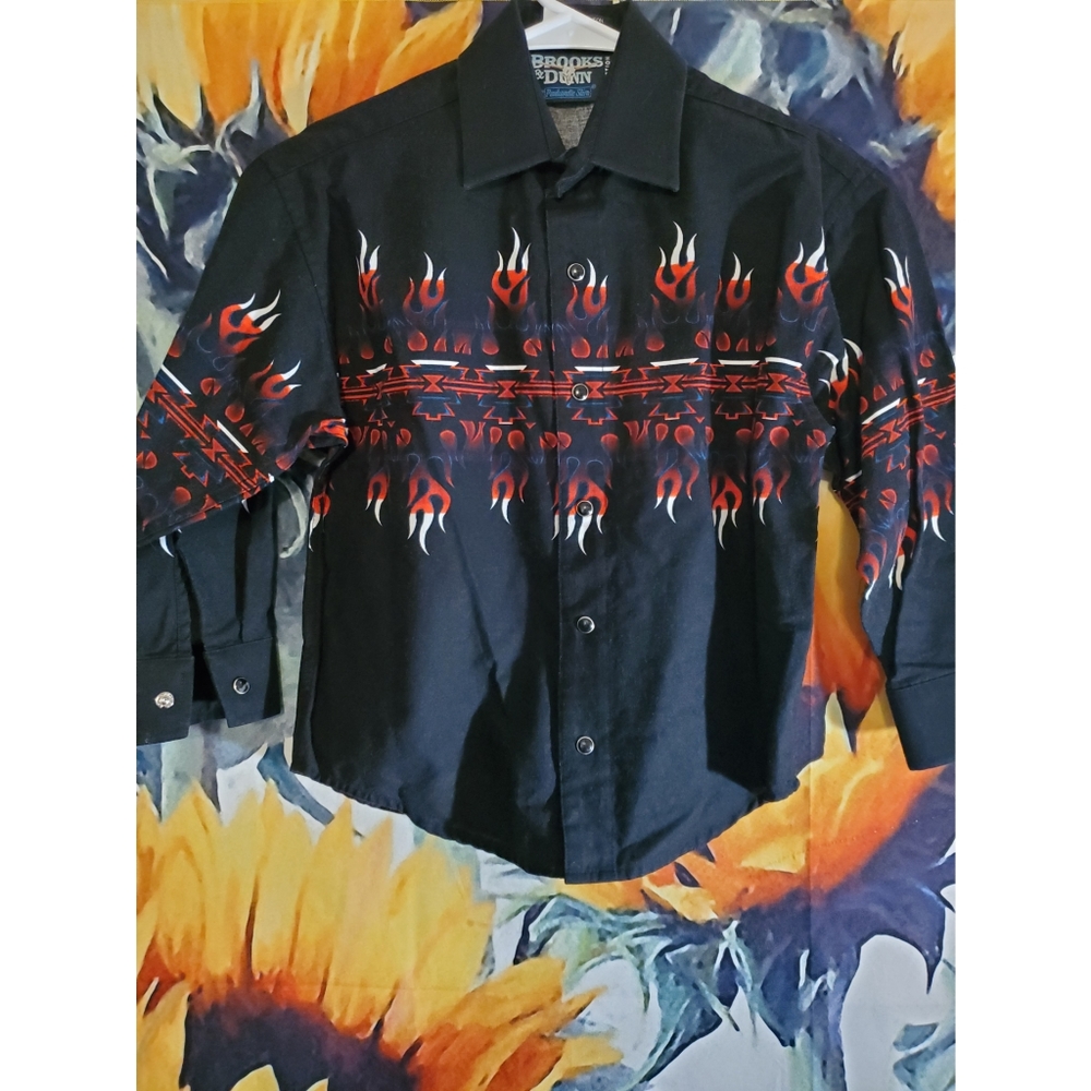 Kids Brooks & Dunn button down
